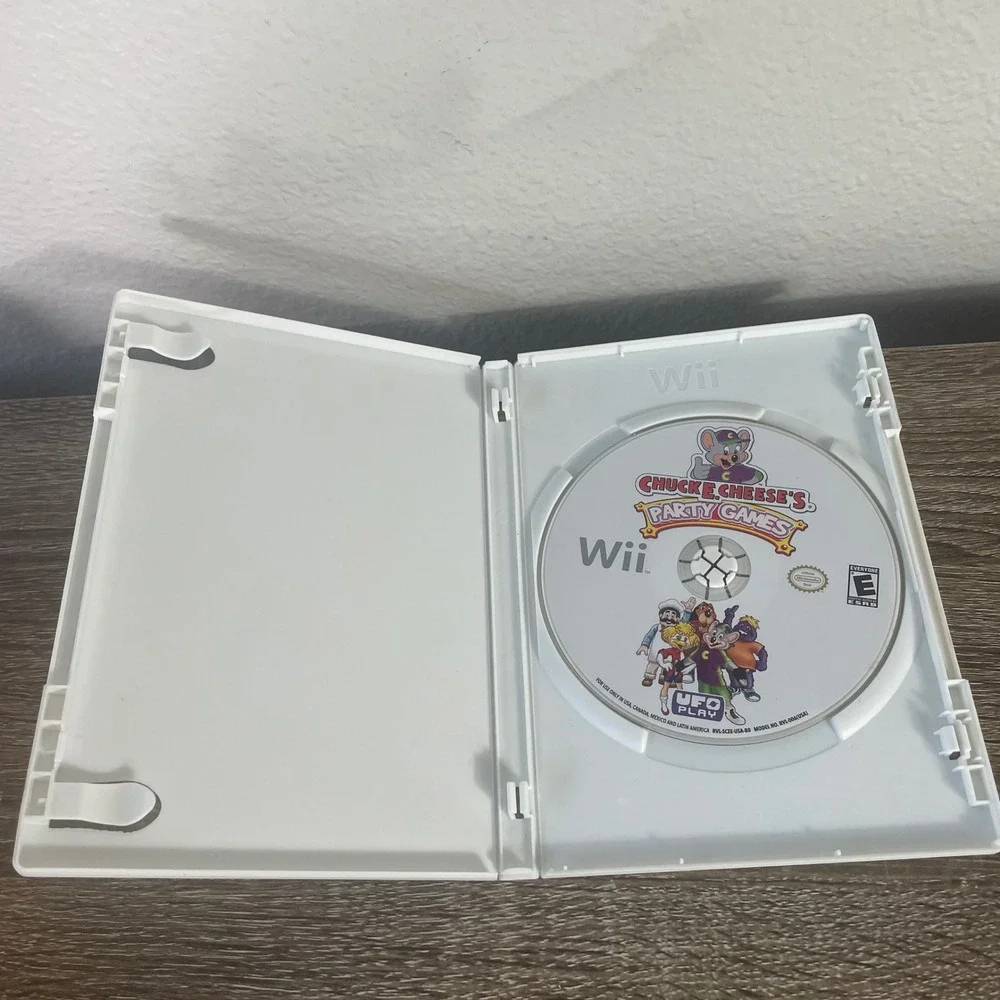 Chuck E Cheese's Party Games Wii 2010 Disc Only Tested Nintendo Family Kids Game